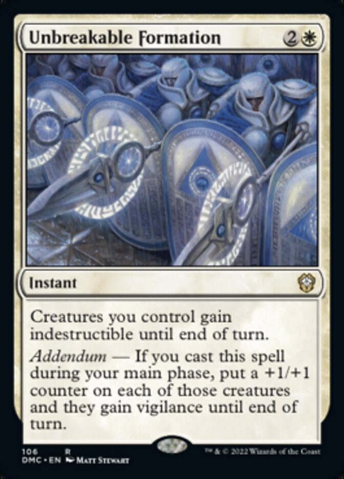 Unbreakable Formation [Dominaria United Commander] | Eastridge Sports Cards & Games