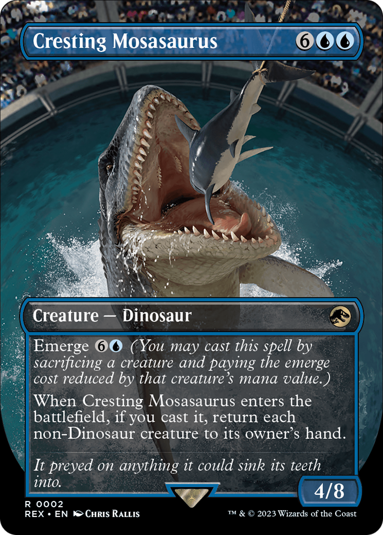 Cresting Mosasaurus (Borderless) [Jurassic World Collection] | Eastridge Sports Cards & Games