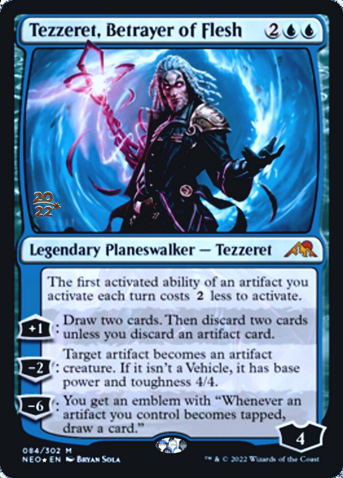 Tezzeret, Betrayer of Flesh [Kamigawa: Neon Dynasty Prerelease Promos] | Eastridge Sports Cards & Games