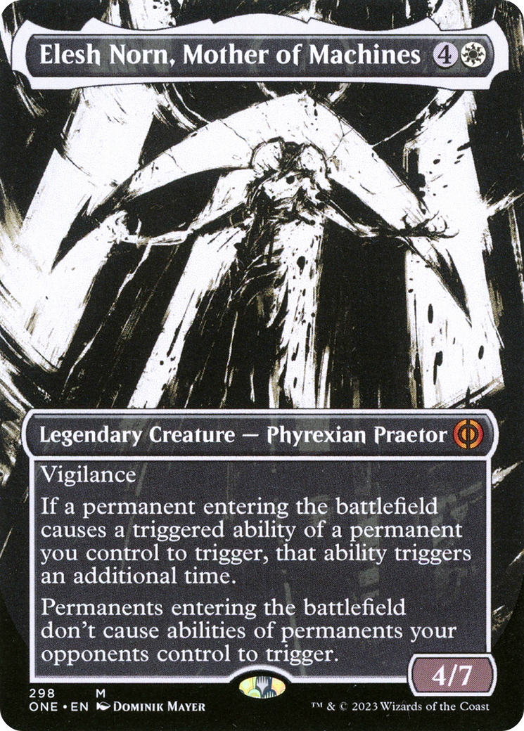 Elesh Norn, Mother of Machines (Borderless Ichor) [Phyrexia: All Will Be One] | Eastridge Sports Cards & Games