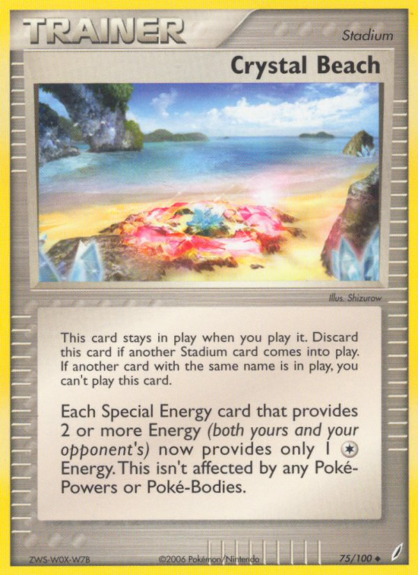 Crystal Beach (75/100) [EX: Crystal Guardians] | Eastridge Sports Cards & Games