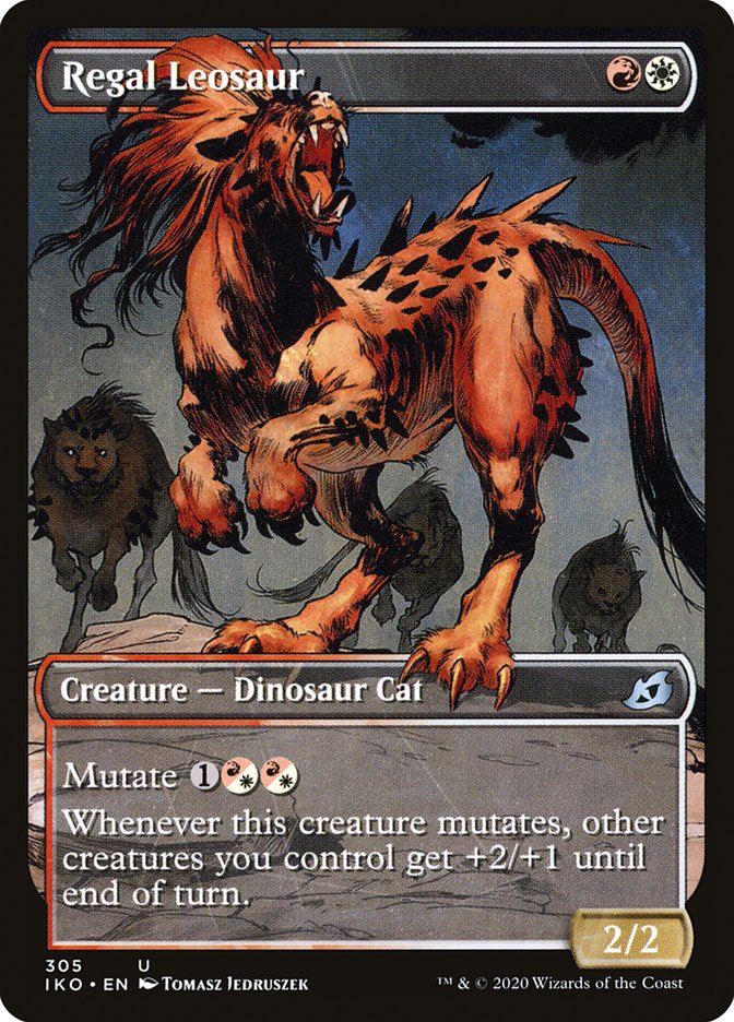 Regal Leosaur (Showcase) [Ikoria: Lair of Behemoths] | Eastridge Sports Cards & Games