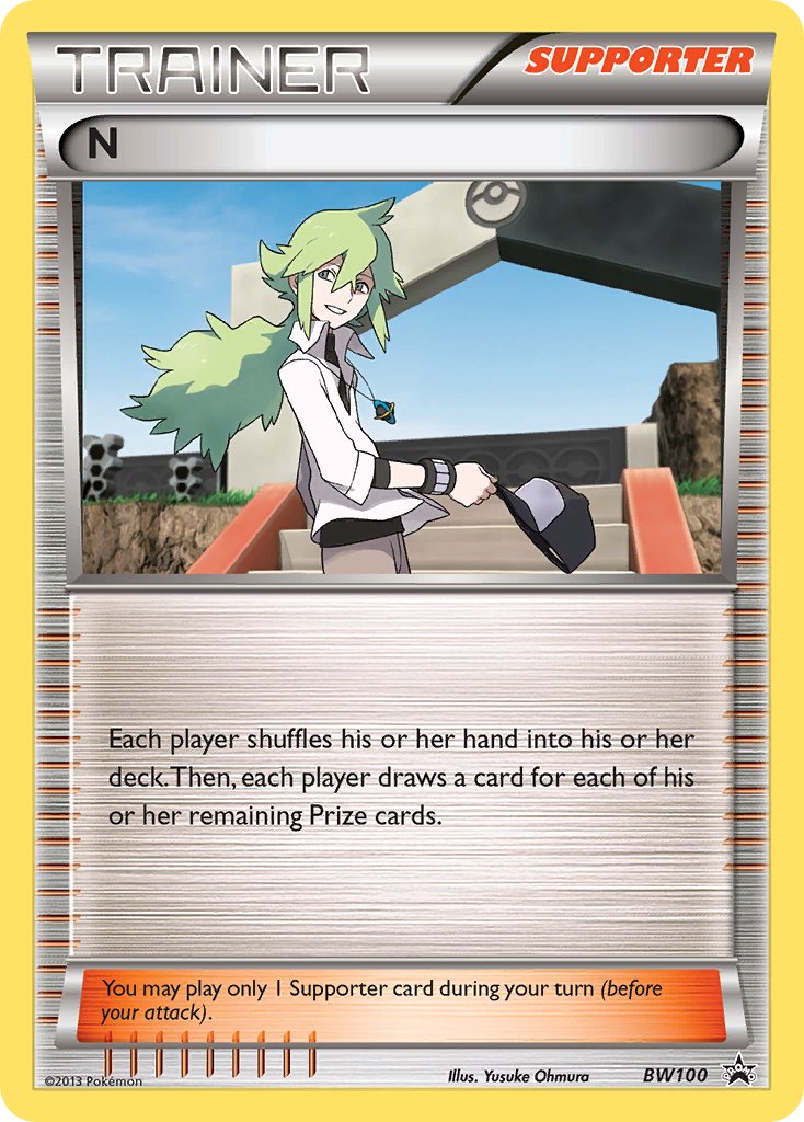 N (BW100) (Battle Arena Deck Exclusive) [Black & White: Black Star Promos] | Eastridge Sports Cards & Games