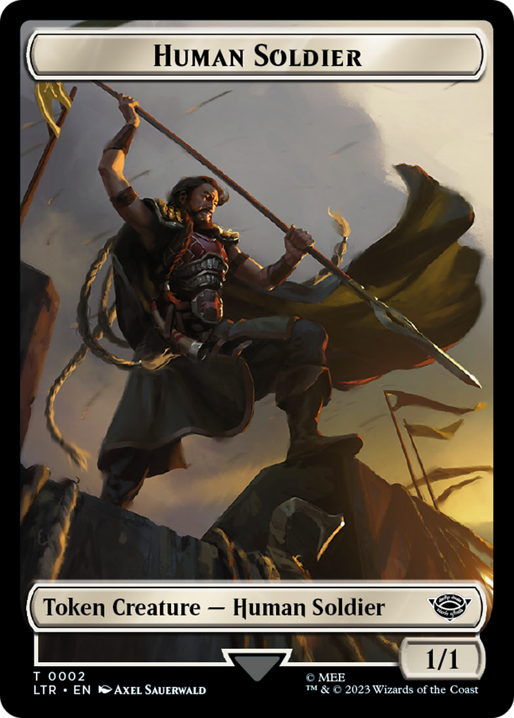 Food (10) // Human Soldier (02) Double-Sided Token [The Lord of the Rings: Tales of Middle-Earth Tokens] | Eastridge Sports Cards & Games