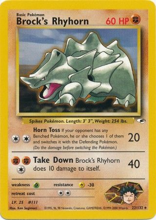 Brock's Rhyhorn (22/132) [Gym Heroes Unlimited] | Eastridge Sports Cards & Games
