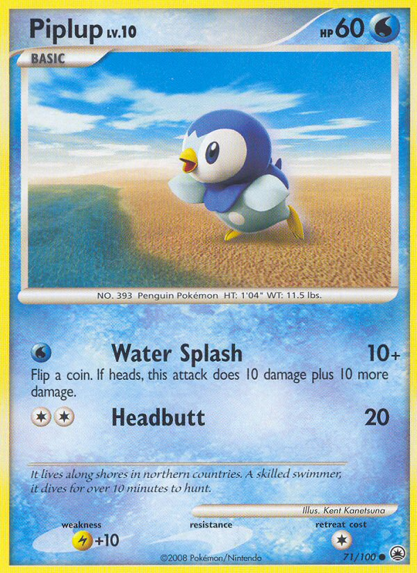 Piplup (71/100) [Diamond & Pearl: Majestic Dawn] | Eastridge Sports Cards & Games