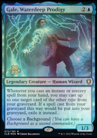Gale, Waterdeep Prodigy [Commander Legends: Battle for Baldur's Gate Prerelease Promos] | Eastridge Sports Cards & Games