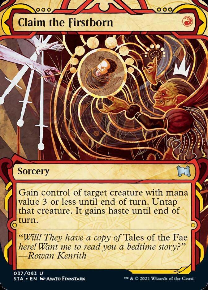 Claim the Firstborn (Etched Foil) [Strixhaven Mystical Archive] | Eastridge Sports Cards & Games