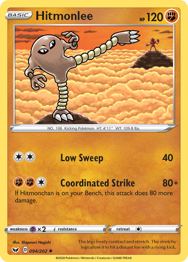 Hitmonlee (094/202) [Sword & Shield: Base Set] | Eastridge Sports Cards & Games