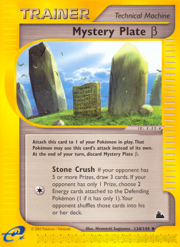 Mystery Plate Beta (134/144) [Skyridge] | Eastridge Sports Cards & Games