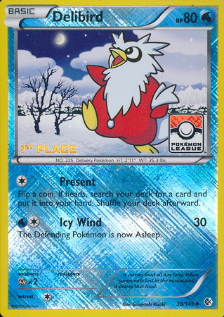 Delibird (38/149) (League Promo 1st Place) [Black & White: Boundaries Crossed] | Eastridge Sports Cards & Games