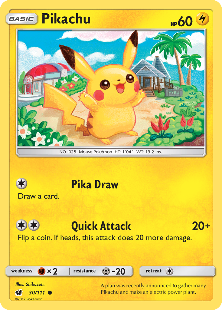 Pikachu (30/111) [Sun & Moon: Crimson Invasion] | Eastridge Sports Cards & Games