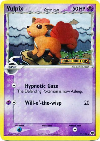 Vulpix (70/101) (Delta Species) (Stamped) [EX: Dragon Frontiers] | Eastridge Sports Cards & Games