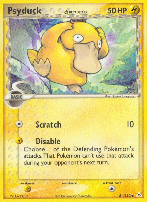 Psyduck (81/110) (Delta Species) [EX: Holon Phantoms] | Eastridge Sports Cards & Games