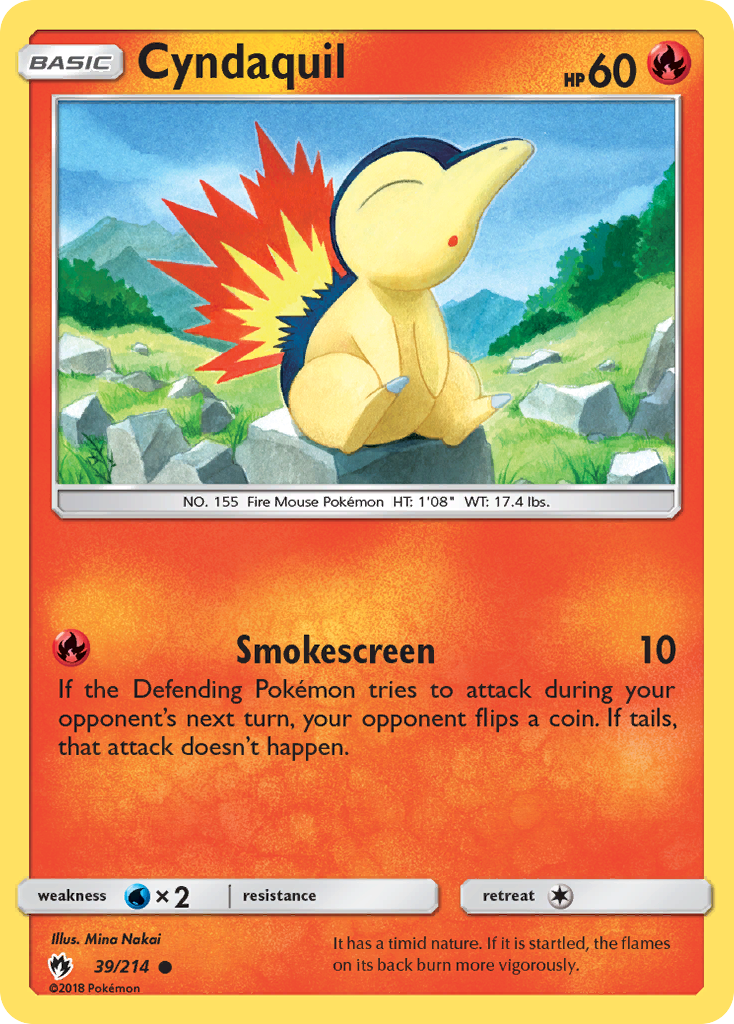 Cyndaquil (39/214) [Sun & Moon: Lost Thunder] | Eastridge Sports Cards & Games