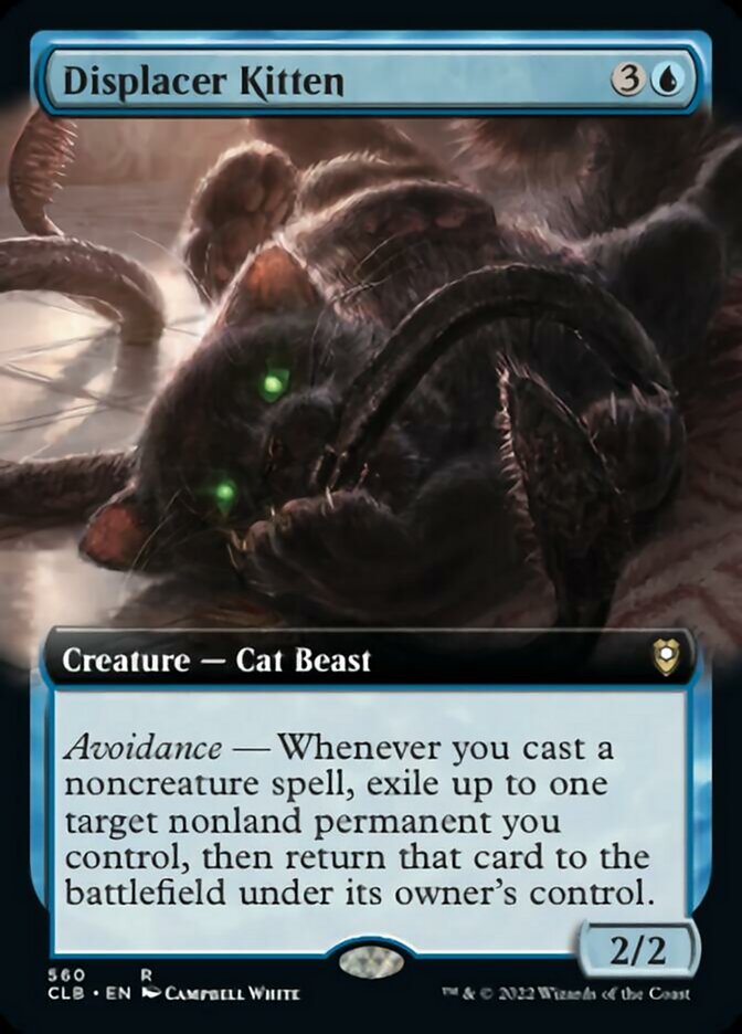 Displacer Kitten (Extended Art) [Commander Legends: Battle for Baldur's Gate] | Eastridge Sports Cards & Games