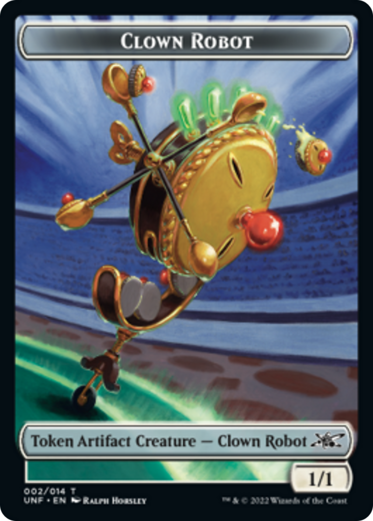 Clown Robot (002) // Treasure (012) Double-sided Token [Unfinity Tokens] | Eastridge Sports Cards & Games