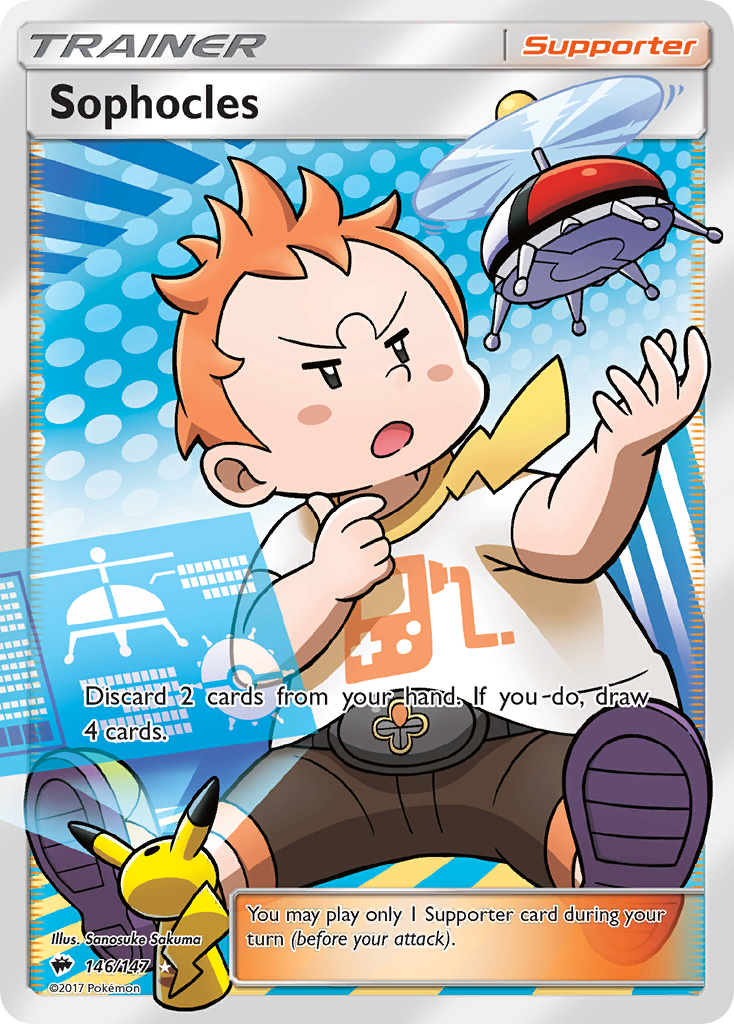 Sophocles (146/147) [Sun & Moon: Burning Shadows] | Eastridge Sports Cards & Games