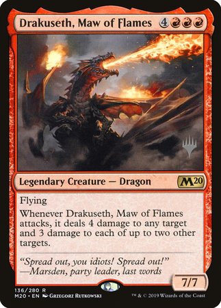 Drakuseth, Maw of Flames [Core Set 2020 Promos] | Eastridge Sports Cards & Games