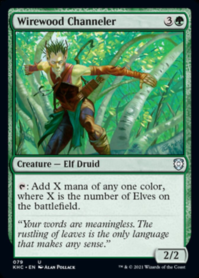 Wirewood Channeler [Kaldheim Commander] | Eastridge Sports Cards & Games