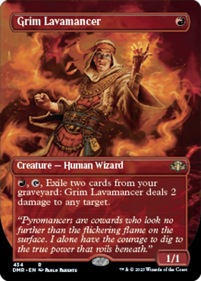 Grim Lavamancer (Borderless Alternate Art) [Dominaria Remastered] | Eastridge Sports Cards & Games