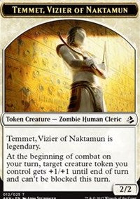Temmet, Vizier of Naktamun // Zombie Token [Amonkhet Tokens] | Eastridge Sports Cards & Games