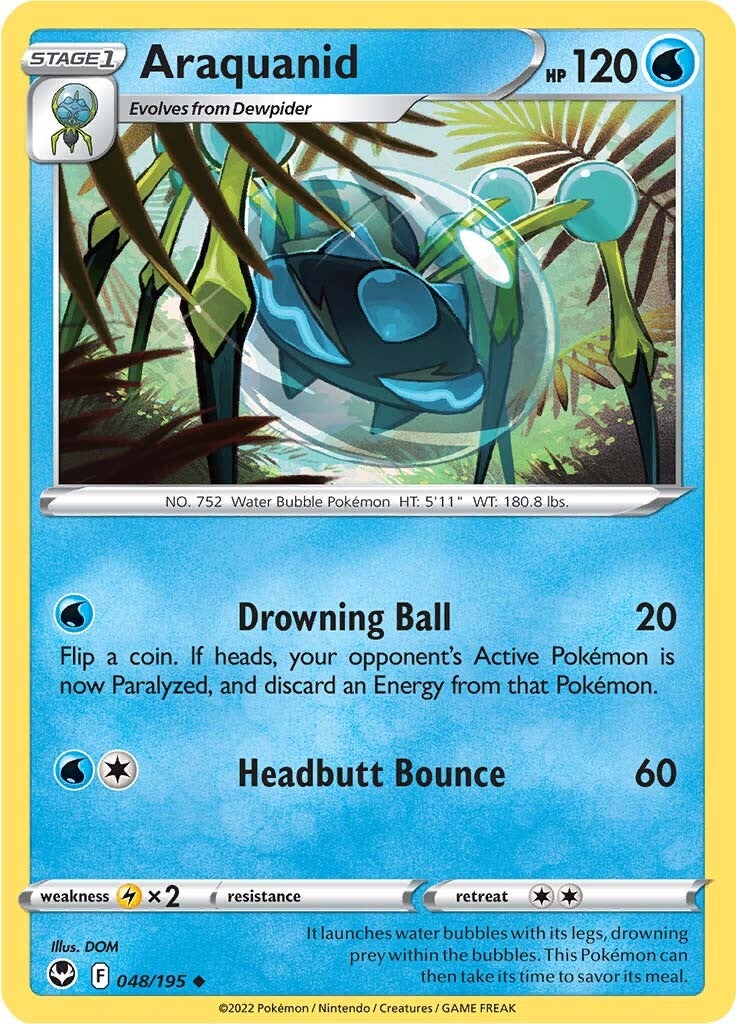 Araquanid (048/195) [Sword & Shield: Silver Tempest] | Eastridge Sports Cards & Games