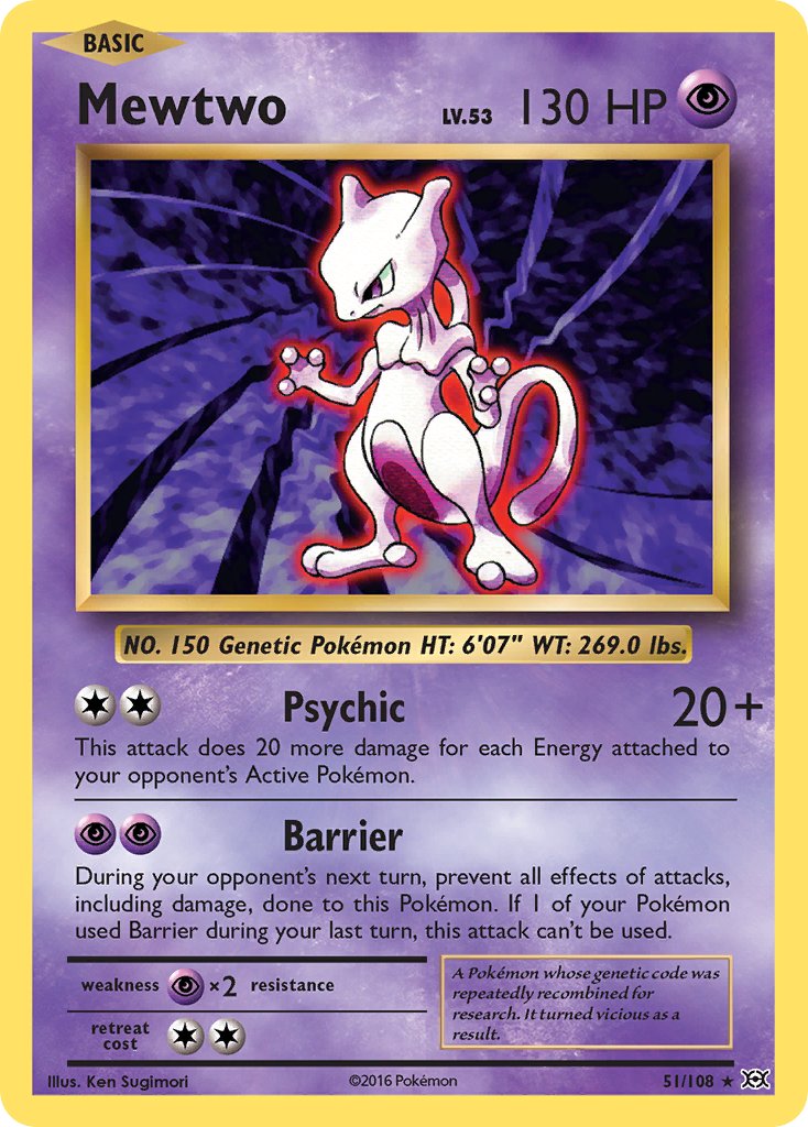 Mewtwo (51/108) (Theme Deck Exclusive) [XY: Evolutions] | Eastridge Sports Cards & Games