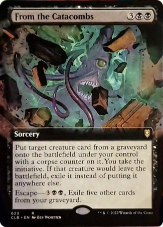 From the Catacombs (Extended Art) [Commander Legends: Battle for Baldur's Gate] | Eastridge Sports Cards & Games