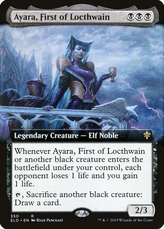 Ayara, First of Locthwain (Extended Art) [Throne of Eldraine] | Eastridge Sports Cards & Games