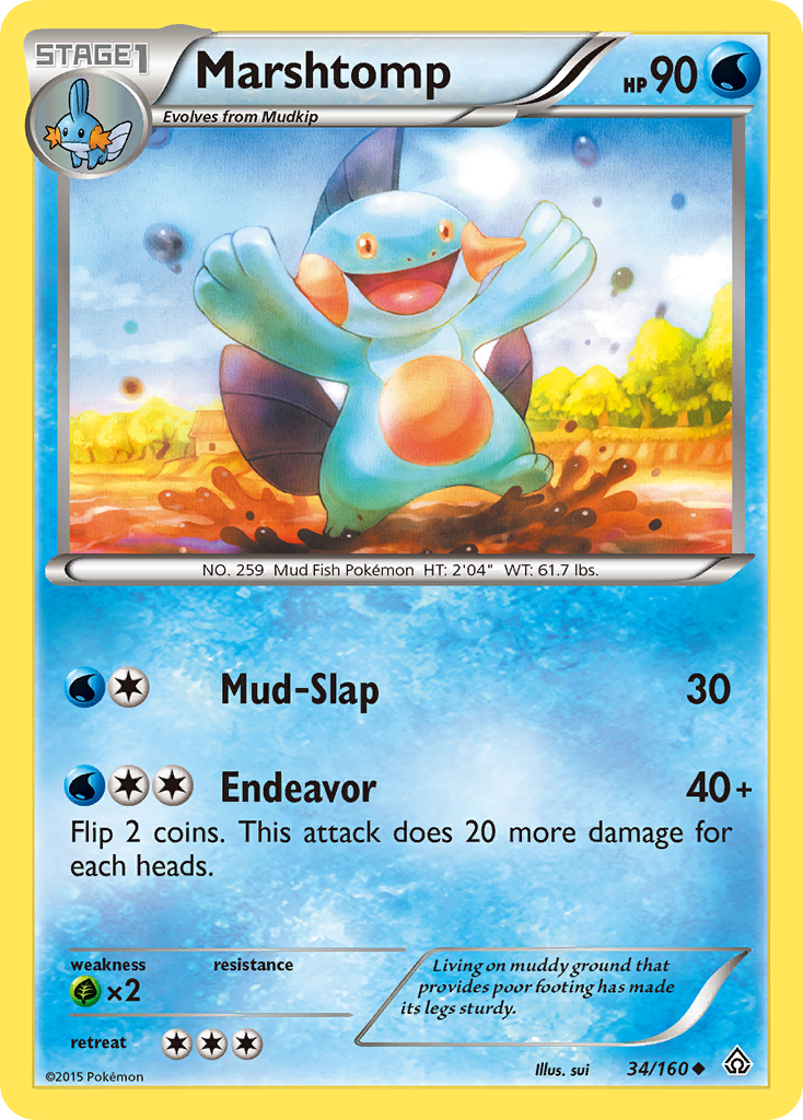 Marshtomp (34/160) [XY: Primal Clash] | Eastridge Sports Cards & Games