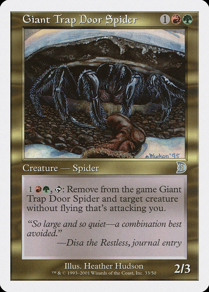 Giant Trap Door Spider [Deckmasters] | Eastridge Sports Cards & Games