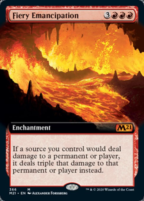 Fiery Emancipation (Extended Art) [Core Set 2021] | Eastridge Sports Cards & Games