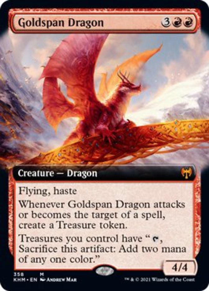 Goldspan Dragon (Extended Art) [Kaldheim] | Eastridge Sports Cards & Games