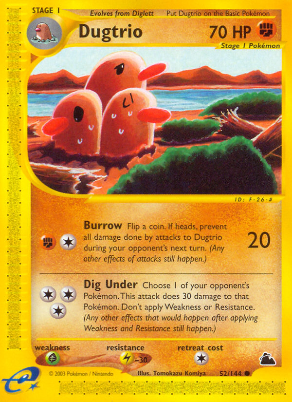 Dugtrio (52/144) [Skyridge] | Eastridge Sports Cards & Games