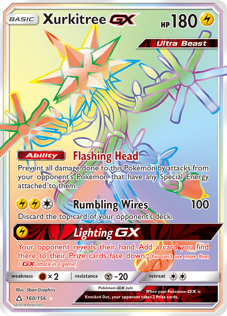 Xurkitree GX (160/156) [Sun & Moon: Ultra Prism] | Eastridge Sports Cards & Games