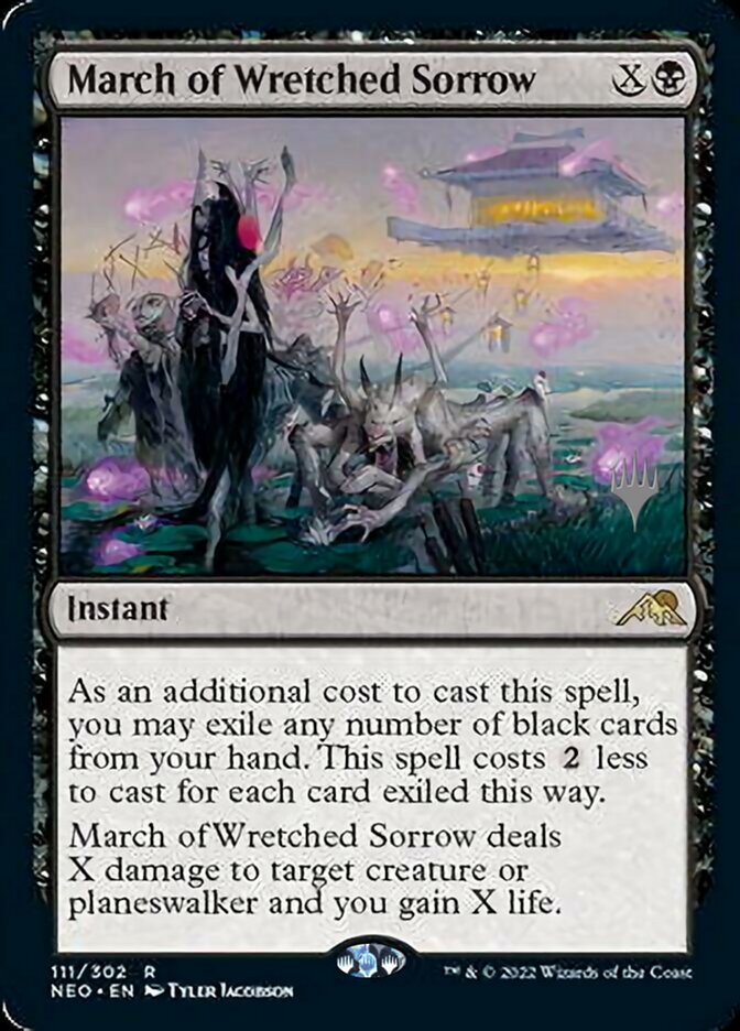 March of Wretched Sorrow (Promo Pack) [Kamigawa: Neon Dynasty Promos] | Eastridge Sports Cards & Games