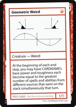Geometric Weird (2021 Edition) [Mystery Booster Playtest Cards] | Eastridge Sports Cards & Games