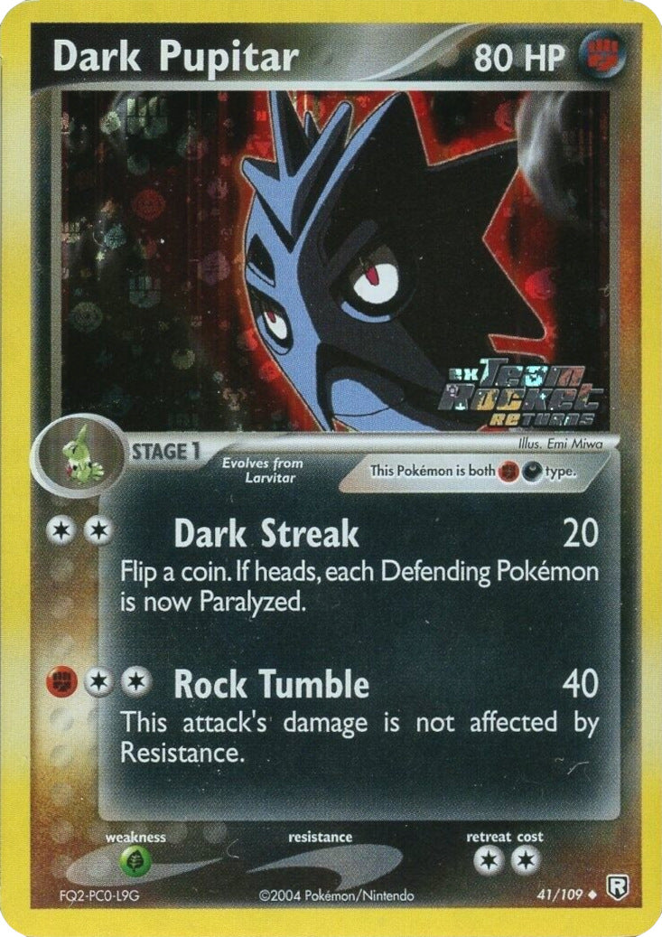Dark Pupitar (41/109) (Stamped) [EX: Team Rocket Returns] | Eastridge Sports Cards & Games