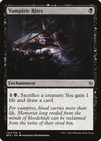 Vampiric Rites [Battle for Zendikar] | Eastridge Sports Cards & Games