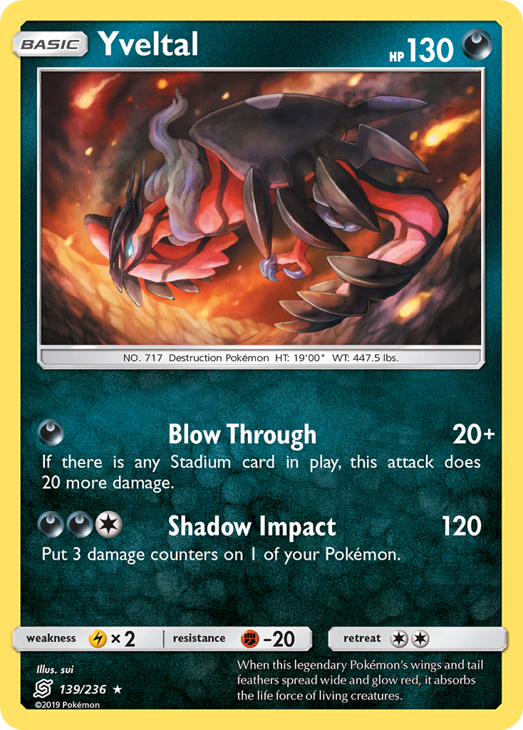 Yveltal (139/236) [Sun & Moon: Unified Minds] | Eastridge Sports Cards & Games