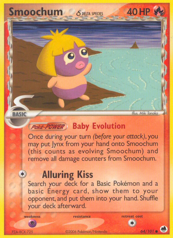 Smoochum (64/101) (Delta Species) [EX: Dragon Frontiers] | Eastridge Sports Cards & Games