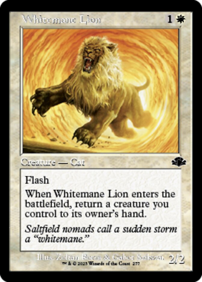 Whitemane Lion (Retro) [Dominaria Remastered] | Eastridge Sports Cards & Games