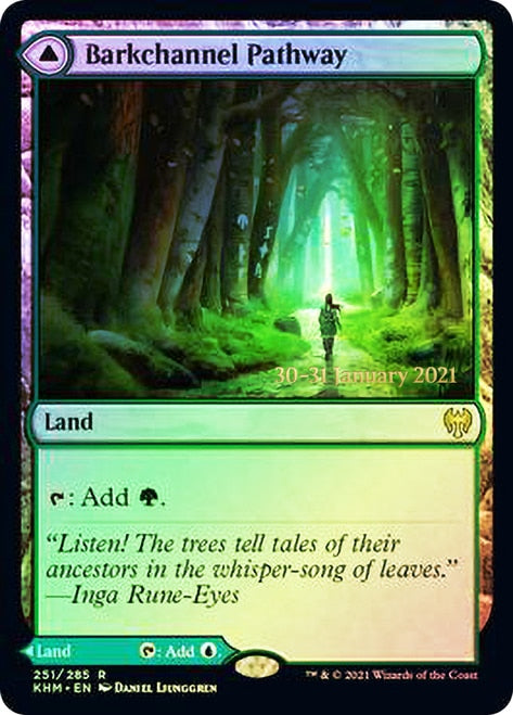 Barkchannel Pathway // Tidechannel Pathway  [Kaldheim Prerelease Promos] | Eastridge Sports Cards & Games