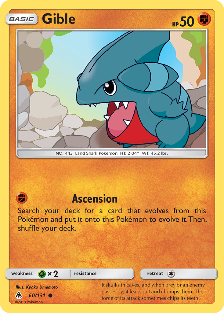 Gible (60/131) [Sun & Moon: Forbidden Light] | Eastridge Sports Cards & Games