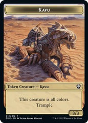 Kavu // Bear Double-sided Token [Dominaria United Commander Tokens] | Eastridge Sports Cards & Games