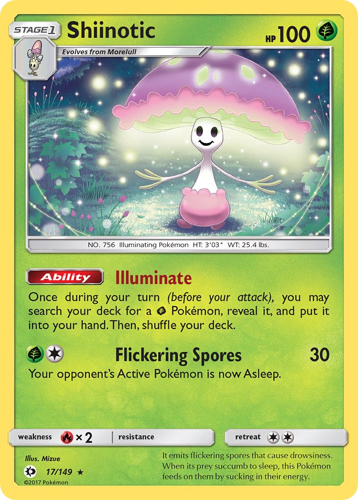 Shiinotic (17/149) (Theme Deck Exclusive) [Sun & Moon: Base Set] | Eastridge Sports Cards & Games