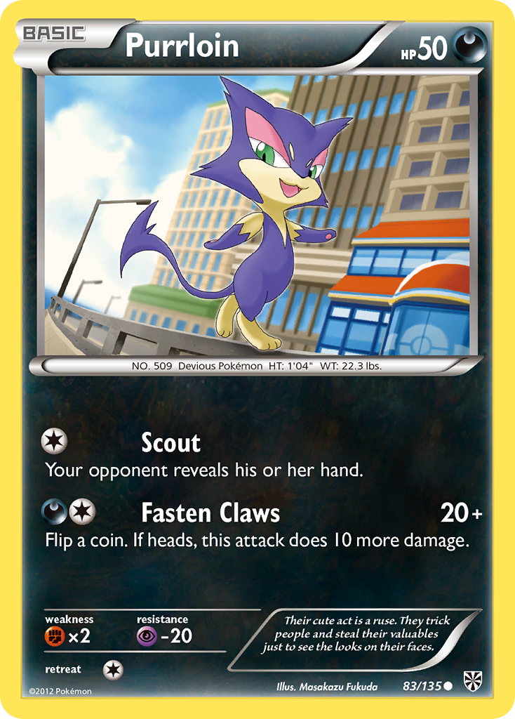 Purrloin (83/135) [Black & White: Plasma Storm] | Eastridge Sports Cards & Games