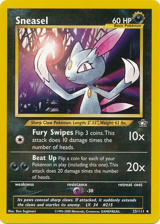 Sneasel (25/111) [Neo Genesis Unlimited] | Eastridge Sports Cards & Games