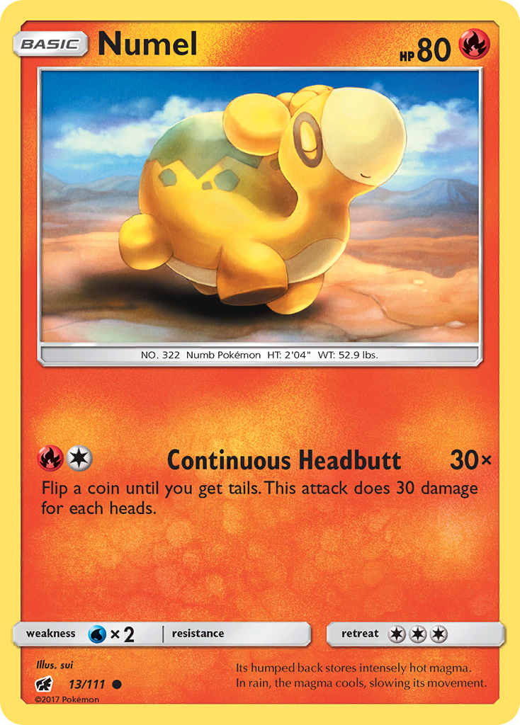 Numel (13/111) [Sun & Moon: Crimson Invasion] | Eastridge Sports Cards & Games